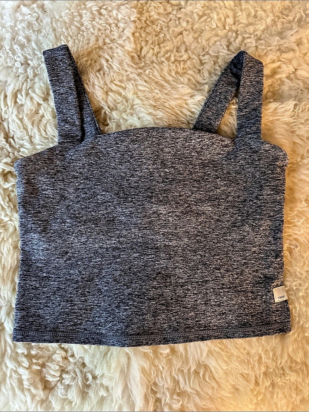 Vuori Elevation Square Neck Tank Gray